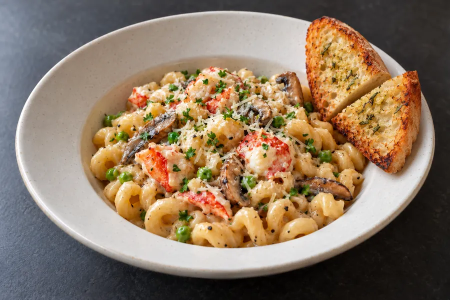 Lobster + English Pea Cavatappi